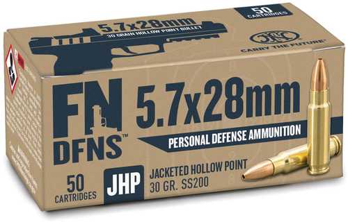 Fnh 5.7x28mm Ss200 30gr Jhp 50 Round